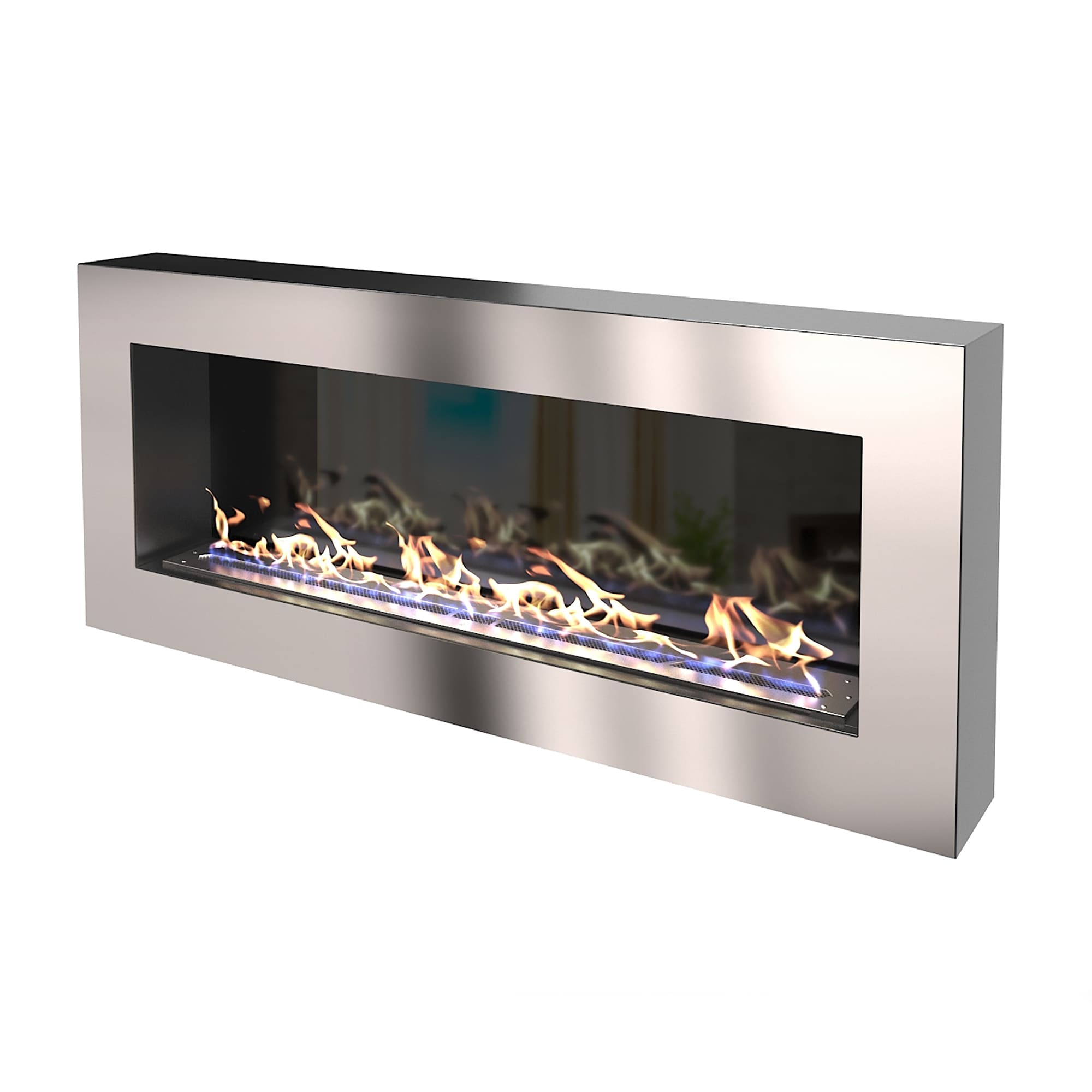 Биокамин "Русский огонь" Хай-тек 1200N настенный с декоративным стеклом (стемалитом) по цене 42 650 руб.