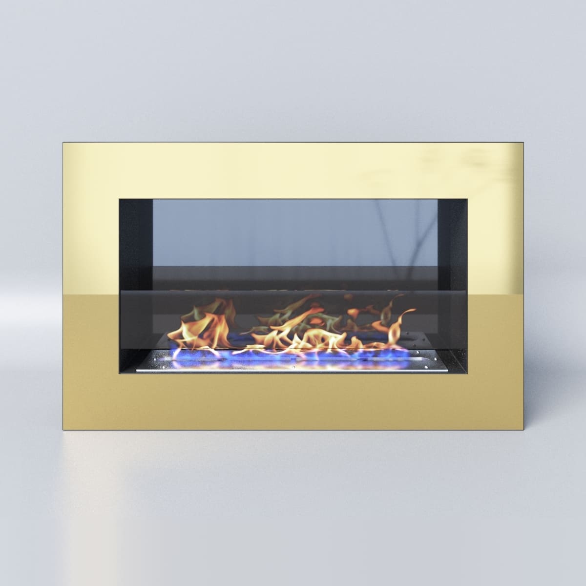 Биокамин "Русский огонь" Барокко 800N настенный (высота 500мм.) с защитным стеклом по цене 37 750 руб.