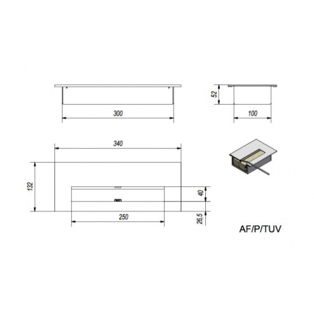 Биокамин Kratki DELTA 2-PRO (400*900) по цене €255
