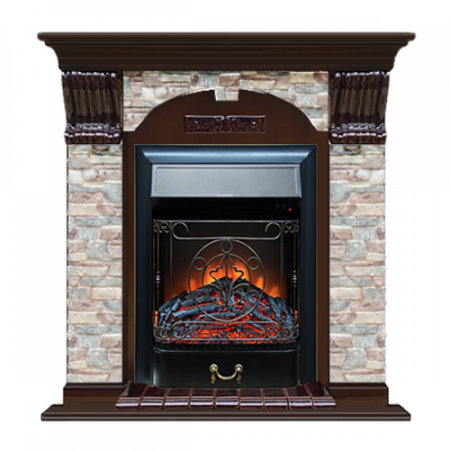 Арочный Грот цветной (дуб)+Majestic Black