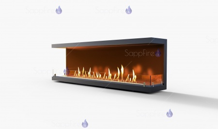 Встраиваемый торцевой очаг 1400 SappFire по цене 62 600 руб.