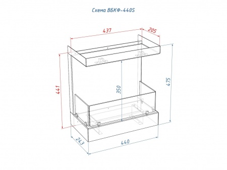 Встроенный биокамин Lux Fire Фронтальный 440 S Встроенный биокамин Lux Fire Фронтальный 440 S по цене 35 090 руб.