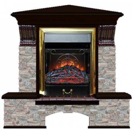 Бостон К Грот цветной угловой (венге)+Majestic Brass